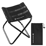 折りたたみ椅子 アウトドアチェア コンパクト 超軽量 ミニ キャンプ 釣り[YMB STORE] (ブラック)