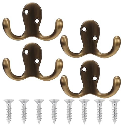 MmotZsb 4 Kleiderhaken Garderobe, Garderobenhaken Vintage, Haken...