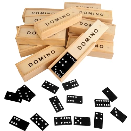Pack de 75 Mini Dominós Clásicos de Madera