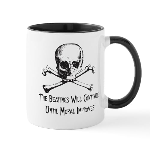 CafePress The Beatings Will Continue Mug 11 oz (325 ml) Ceramic Coffee Mug