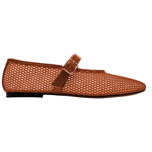 Fashionable Women's Mesh Mary - Jane Flats with Exquisite Buckle Design, a Versatile and Elegant Choice2