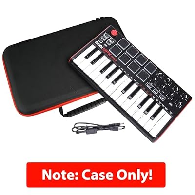 Carrying & Protective Case for Akai Professional MPK Mini MK3 & MKII | MPK Mini Play -25 Key USB MIDI Keyboard Controller (Case Only)