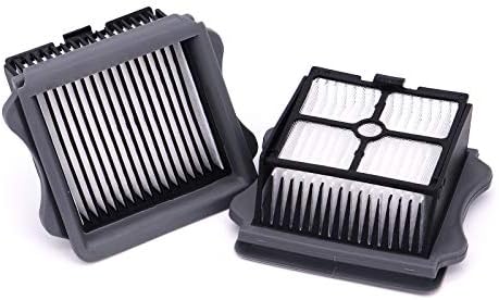DingGreat Roller Brush and Filter Replacement Kit Compatible with Tineco iFLOOR3 / Tineco FLOOR ONE S3 Wet and Dry Vacuum Cleaner (2 x Roller Brush + 2 x Vacuum Cleaner Filter + 2 x Cleaning Brush)