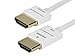 Monoprice Ultra Slim Series 6ft 10.2Gbps High Performance HDMI Cable w/ RedMere Technology Supports Ethernet, 3D, 4K and Audio Return - White