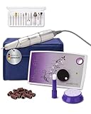 Promed the file 1130 elektrische Nagelfeile, Professioneller Nagelfräser inkl.18-teiligem Profizubehör für Nailart/Nageldesign, elektrisches Nagelfräser-Set für Maniküre/Pediküre, 30000 U/min