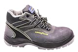 Goodyear - G138107C - Botas de Seguridad - Piel Serraje Gris - Alta Resistencia - Forro Antibacteriano - Plantilla Extraíble -Talla 42