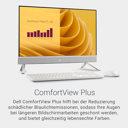 Dell 27 All-in-One Desktop EC27250 – 27 FHD Display, Intel Core 7 Series 1 Prozessor, Intel Grafik, 16 GB RAM, 1 TB SSD, Windows 11 Home, QWERTZ Dell Pro Wireless Tastatur & Maus – Silber