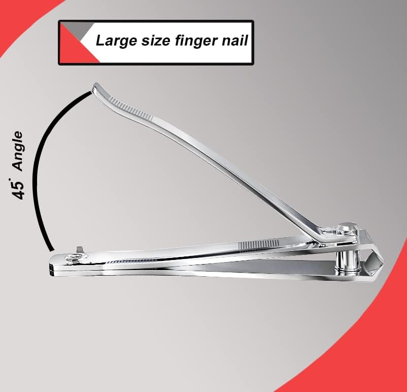 ZAMAHA Uk Nail Clipper, Made with Heavy Duty Stainless Steel, Suitable for Thick Fingernail Toenail Men Women (Silver 1 Pack)