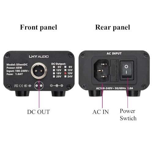LHY Audio 12V Regulated Power Supply: 84W Low Noise DC Adapter for DAC Preamp Amplifier CLC Filter ANC Technology Compact HiFi Desktop Use by Nobsound - Image 2
