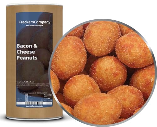 CrackersCompany Queso de tocino de cacahuete 600 g – crujiente, abundante, intenso