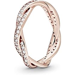 Anillo Pandora Amor Entrelazado PANDORA Anillo 180892CZ-52 Mujer Plata Entrelazado Rose
