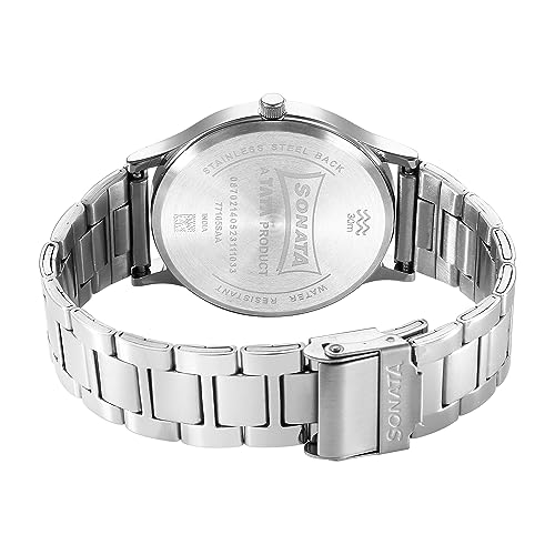 Image of Sonata Aspire 1.0 Men's Analog Watch - 77105SM08W
