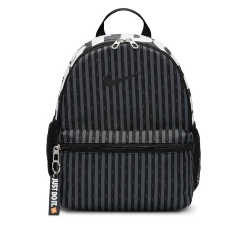 Nike Brasilia Jdi FZ2619-068 MISC - Mochila pequeña (niños mayores, 11 L), color gris y negro