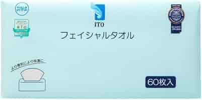 Amazon | フェイシャルタオル ITO フェイスタオル 60枚入 敏感肌