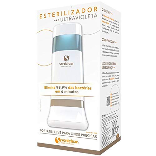 Soniclear Esterilizador Ultravioleta Branco/Dourado