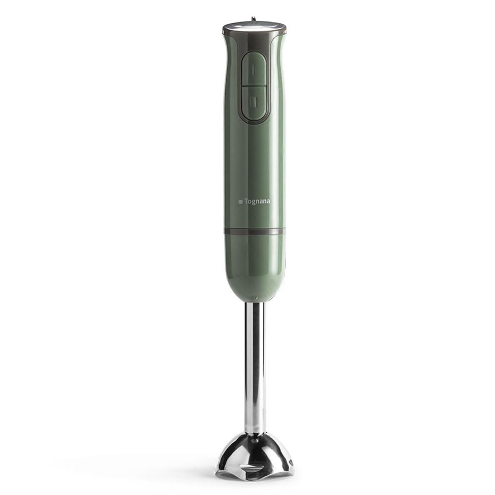Tognana Iridea Hand Blender whit Beater Whisk, 600 ml tumbler and 500 ml Chopper, Sage Green