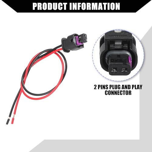 Hihaha Auto Seitenmarkierungs-Steckverbinder-Kabelbaum für Dodg Charger 2015-2022 / Innen/Robustes Kunststoffmaterial / 2 Stück Schwarz Rot