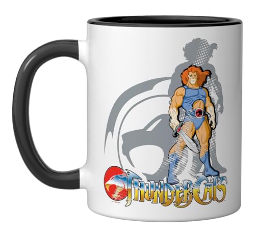 Taza de cerámica Thundercats Lion-O negro/blanco miniatura 1