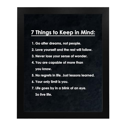American Luxury Gifts 7 Things To Keep In Mind- Inspirational Postive Quotes Wall Art, Modern Typographic Design, Motivational Wall Print For Home Decor, Office & School Decor. Perfect Life Lessons For All! Unframed-8X10 Inch thumb #5