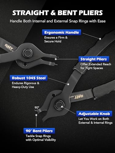 Orion Motor Tech MPN1GSQA001-00 10Pc Snap Ring Pliers Set thumb #3