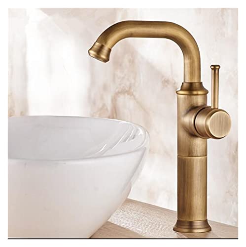 Robinet de salle de bain retro or pour une decoration de vasque moderne