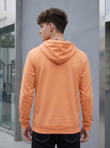 Image of HOODMASTER Unisex Fleece Hoodie Sweatshirt with Pockets Full Sleeves Regular Fit Solid Pattern Hooded Neck and Standard Length | Hoodies for Men & Women