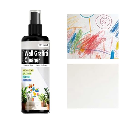Ink and Varnish Remover, Spray Paint Cleaning Solution, Wall Cleaning Spray, Marker Stain Eliminator, Multi Cleaner, Wall Window Desk Kitchen Concrete Furniture Maintenance, 100ml