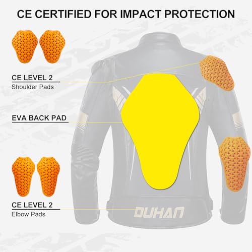 DUHAN 3-in-1 Waterproof Riding Jacket