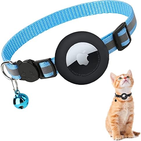 Hundehalsband Mit AirTag-Halter – Reflektierend & Robust Für Mittelgroße & Große Hunde (2 Stück)