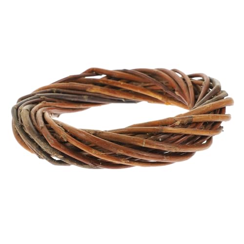 BAZEITFLOW Couronne Osier Naturel pour DIY Anneau de Rotin Décoration Polyvalente pour Noël Mariage et Manuel et Décoration Murale