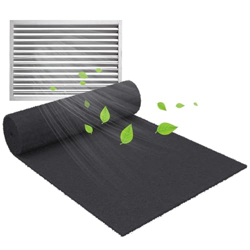 MAXTBEE Activated Carbon Air Filter Sheet 16'x48' – Cut to Fit Charcoal Air Filter for Air Purifier, Furnace, AC & Vent – Odor Control Replacement Filter Pad