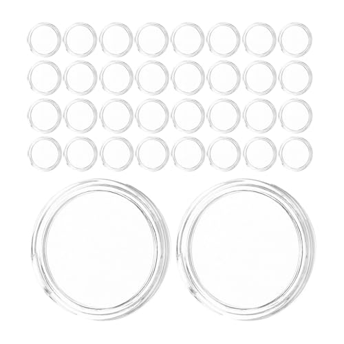 Cápsulas para monedas de 27mm SECFOU de acrílico antirrayas transparentes 2