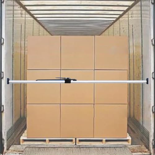 Barra a C regolabile in alluminio – stabilizzatore di blocco del carico a cricchetto per Trud – 1-4 tappetini antiscivolo leggeri si estendono da 2 m a 2,4 m, perfetti per un trasporto sicuro