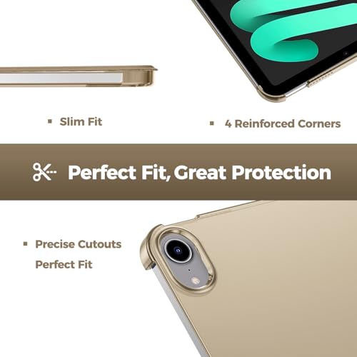 Image of ProCase Smart Case for iPad mini 7 A17 Pro 2024 /Mini 6 2021 8.3 inch -Starlight | Slim iPad Mini 7th /6th Gen Case Hard Back Cover for iPad Mini 7th Gen A2995 /A2996 /A2993 /6th Gen A2567 A2568 A256