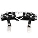Raylans Sexy Women Elastic Leather Leg Ring Garter Belt Punk Heart Rivet Thigh Ring,Black