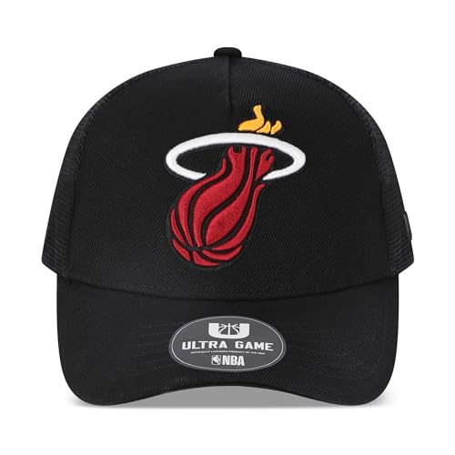 Image of Ultra Game Men's NBA Official Snap Back All Around The World Trucker Baseball Cap Hat