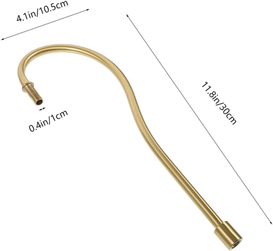 2Pcs Curved Lamp Stem Replacement Parts Easy to Install Downrods for Table Lamp Repair Stylish Accessory for DIY Lighting Projects for Home and Office Use