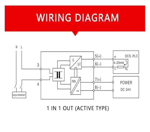 Transductor de corriente alterna AC 0-10A a salida DC 12V con sensor RS485 para monitoreo 7