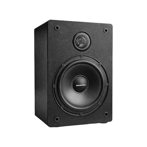 Image of BASPRO | Bookself Speaker M-65P (Single Unit) Passive Speaker System with 6.5 inch Mid- Bass Driver and 1.5 inch Hi-Frequency Tweeter