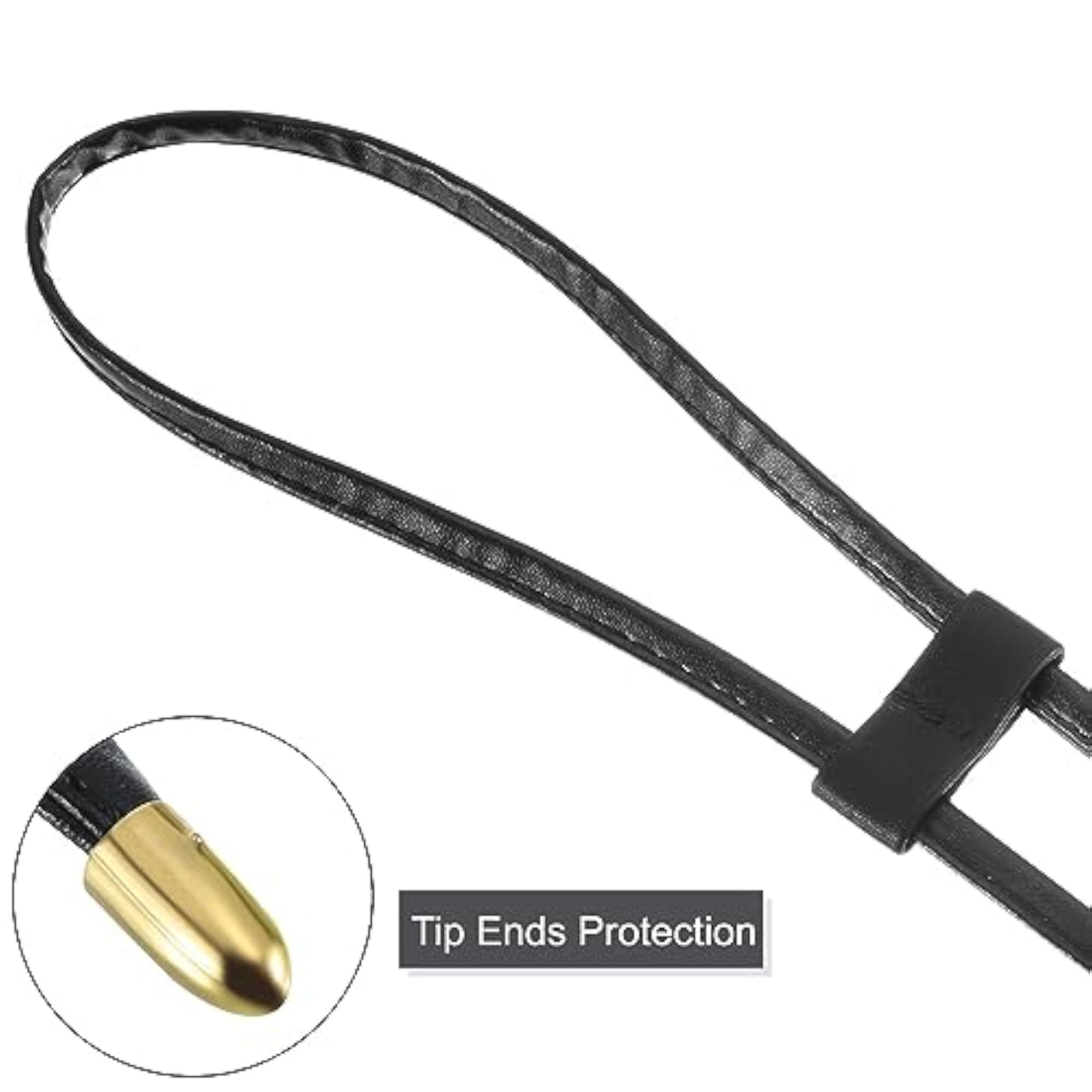PU Leather Drawstring Bag, Detachable Pull Handle