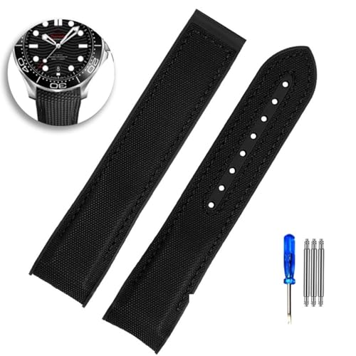 Bracelet montre nylon Hippocampe Ocean Universe America Cup 22mm