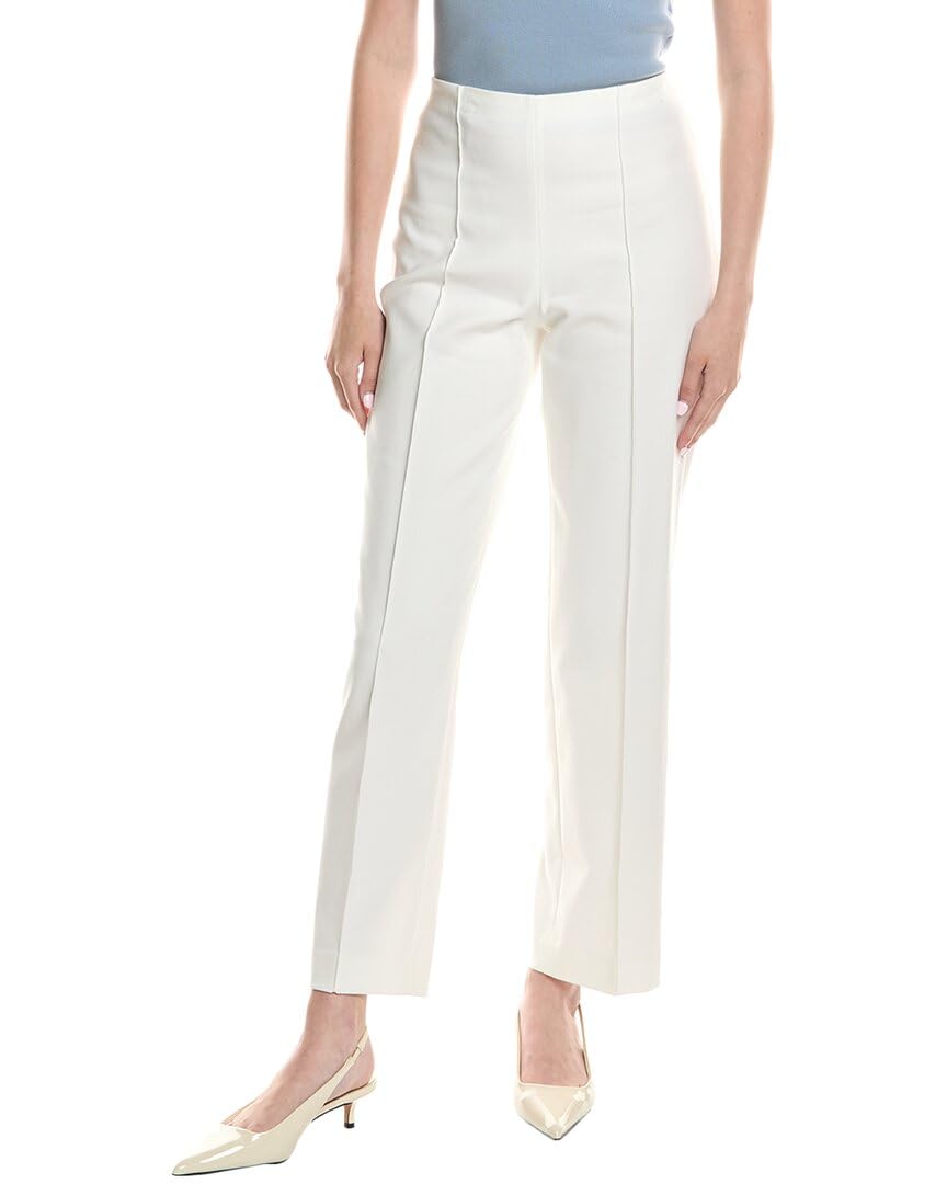 Anne Klein Womens High Rise Pull on Pintuck Trouser
