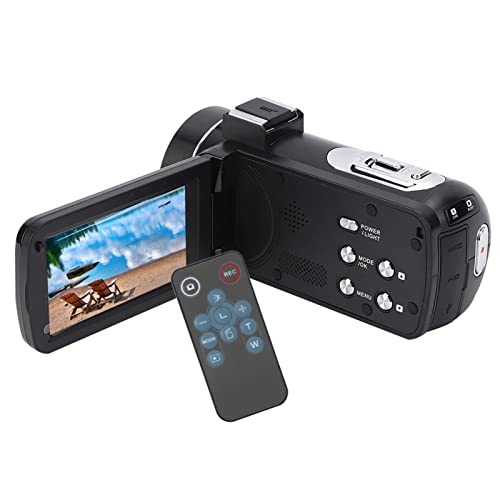 Caméscope 4K avec zoom numérique 18x et écran tactile IPS 3 pouces haute définition