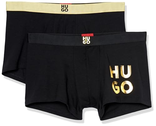 HUGO Men's Two Pack Trunk Gift Set with Metallic Branding