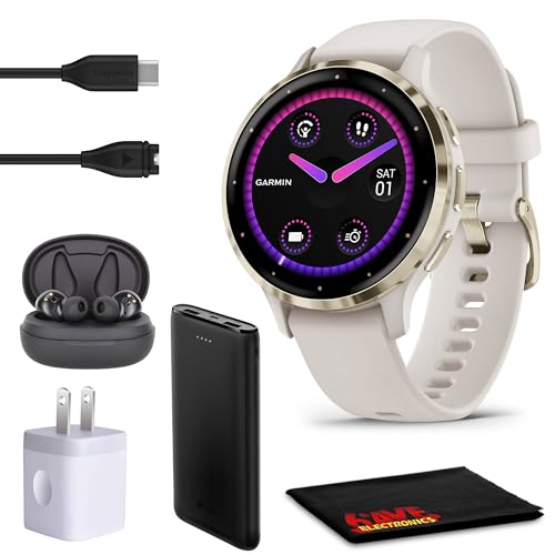 Garmin Venu 3S Fitness & Health Smartwatch, Ivory, 41mm