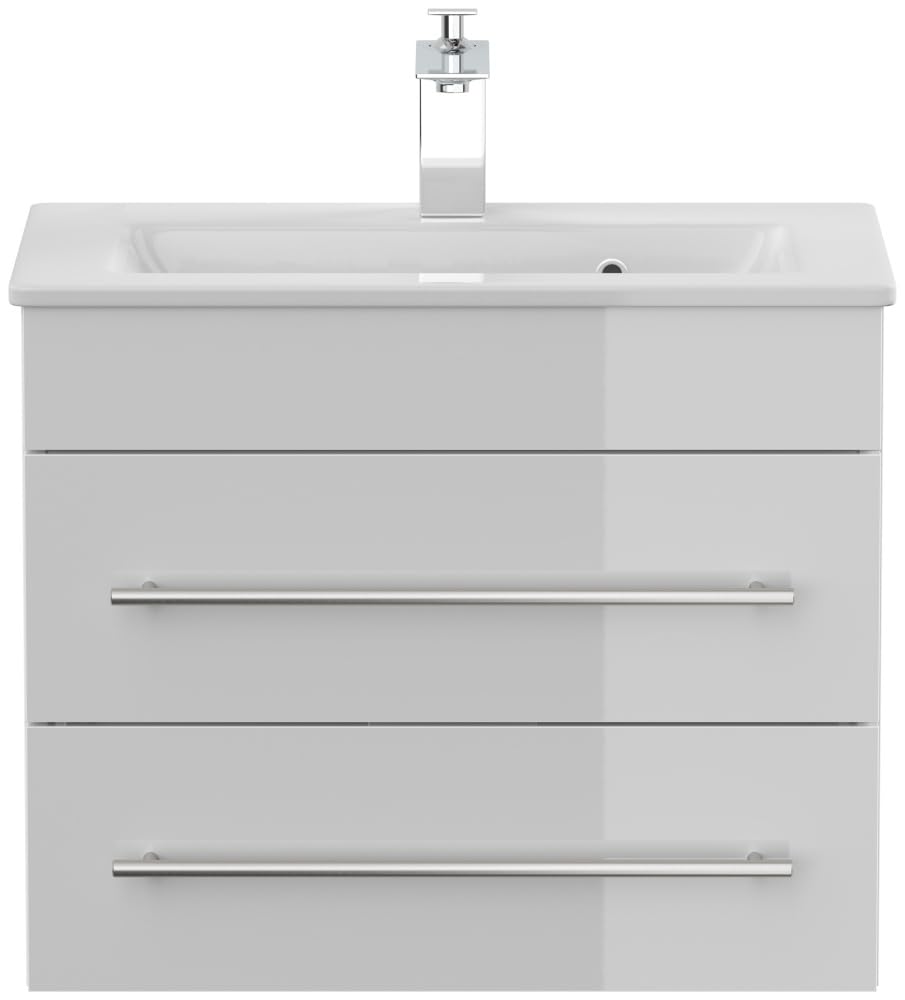 Magnolia Home Badmöbel Mars 600 Slimline SoftClose Farbe Weiss Hochglanz