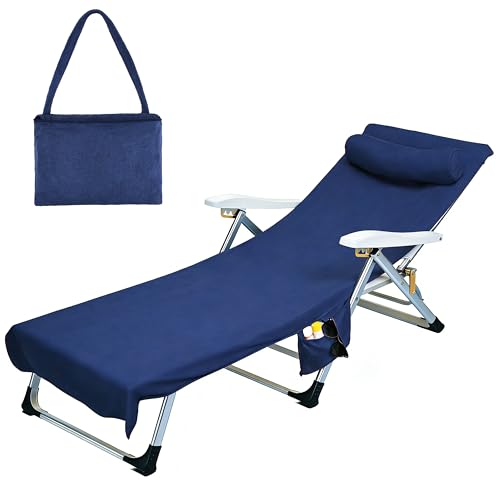 Tirrinia Lounge Chair Towel Cover with Fitted Top Pocket by Tirrinia - Used condition - US$20.30