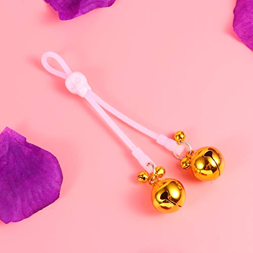 2 peças de grampos femininos para mamilo luminosos noturnos da Exceart Clipes de seio para mamilos s