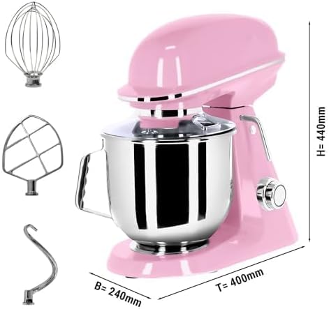 GGM Gastro Rmf7B-P Mixing Machine with dimensions and attachments