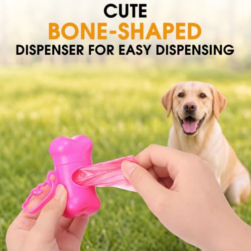 Image of Teling 3000 Count Dog Poop Bags with 3 Dispensers, Colourful